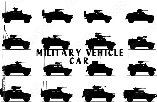 Combat Soldier Silhouette Vector Bundle"