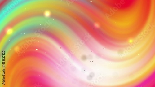 Retro Vibrant abstract background featuring flowing waves of color blending seamlessly, creating a dynamic and energetic atmosphere