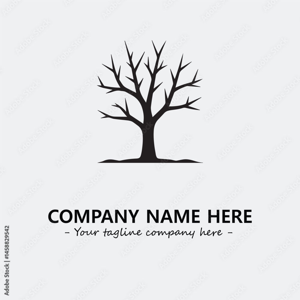 Obraz premium Tree Silhouette Logo Company Design Illustration Vector Graphic Image