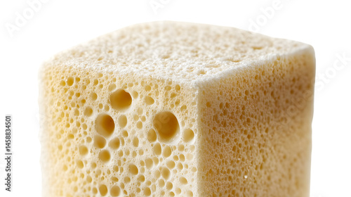Yeast Cube Isolated on White Background: Versatile Ingredient for Baking and Fermentation