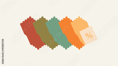 PlantDyed Fabrics A collection of fabric swatches dyed with natural colors neatly arranged with an indicator of Seasonal Discounts Available.