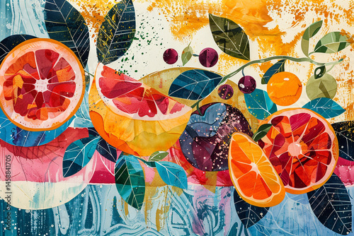 Fruit Pop Watercolor Art Print by Jamie Hodgkinson – Vibrant Modern Wall Decor