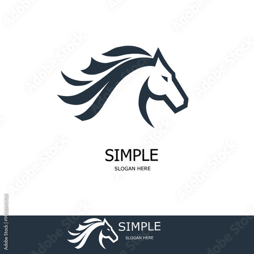 Minimalist Horse Head Logo Design Elegant and Powerful Animal Symbol