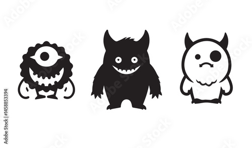 Halloween monster illustration set for eerie festive projects

