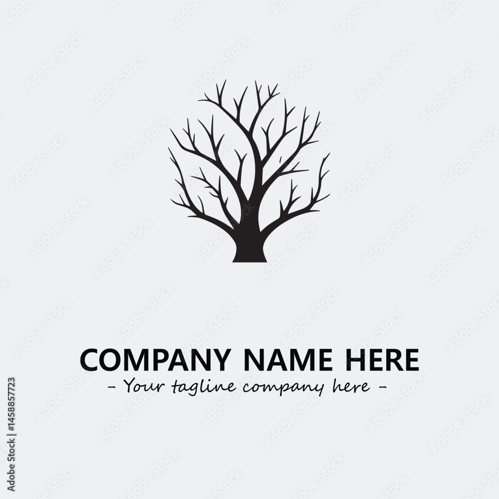 Fototapeta premium Tree Silhouette Logo Company Design Illustration Vector Graphic Image