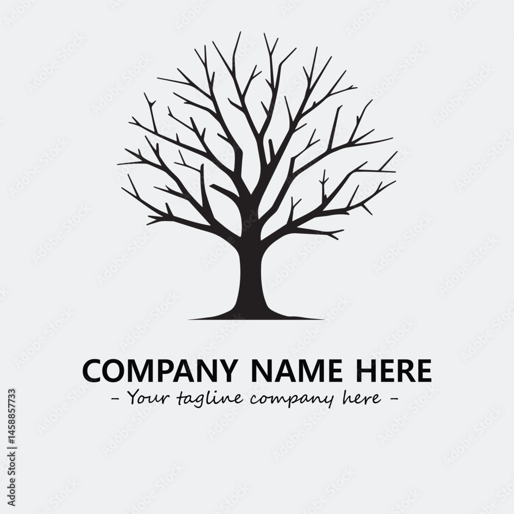 Fototapeta premium Tree Silhouette Logo Company Design Illustration Vector Graphic Image