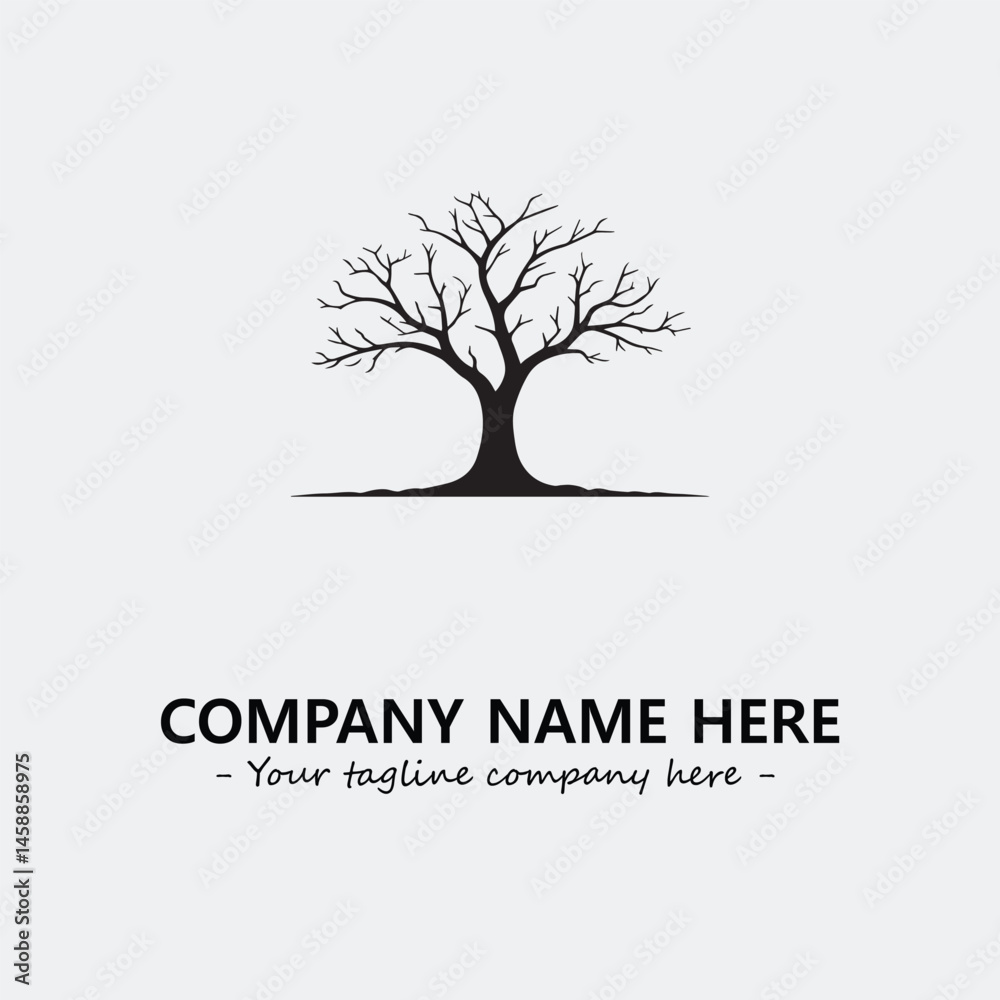 Obraz premium Tree Silhouette Logo Company Design Illustration Vector Graphic Image