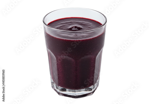 Wallpaper Mural Dark fruit smoothie in a glass on a stark black backdrop a refreshing indulgence Torontodigital.ca