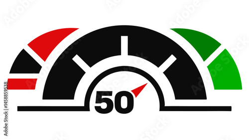 Speedometer or tachometer themed buttons in icon format great for dashboards control panels user interface designs and automotive or performance indicators