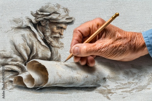 Conceptual hand compositions on fabric with watercolor and pencil textures. Surreal, minimal and perfect for editorial and art projects.