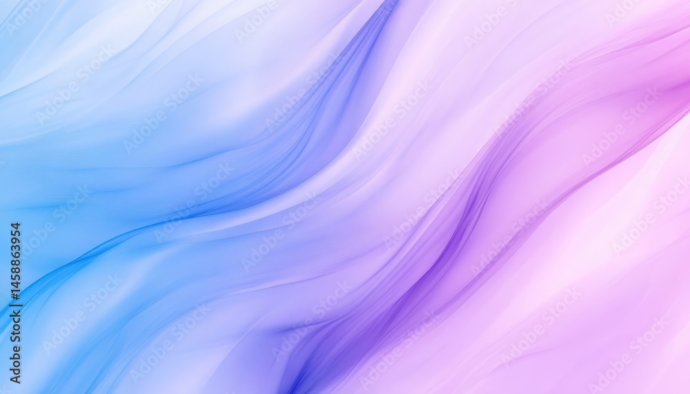 Obraz premium Delicate Fluid Abstract Background with Flowing Pink and Blue Watercolor Pattern Gradient Smooth Texture Decorative Design Backdrop in Light Style