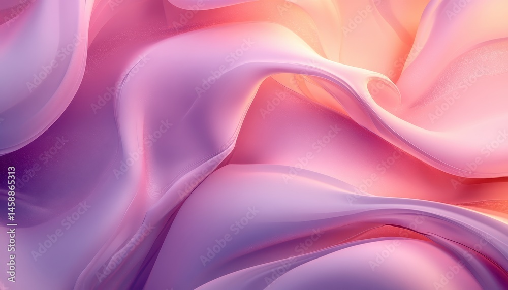 Obraz premium Elegant Abstract Pink and Purple Silk Waves Background with Soft Light and Smooth Texture for Modern Graphic Design and Artistic Wallpaper