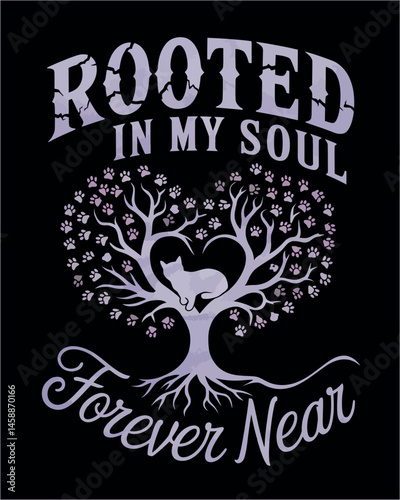 Heartfelt Tree of Life Design for Pet Lovers. T shirt Design