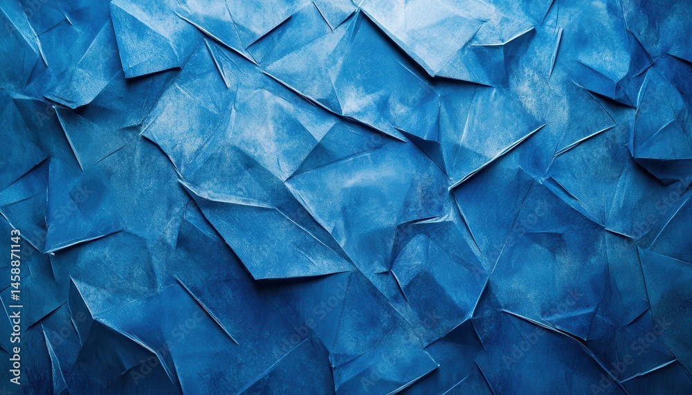 Fototapeta premium Torn Edges of Blue Paper Create an Abstract Textured Background with a Decorative Grunge Effect Perfect for Art and Design Projects