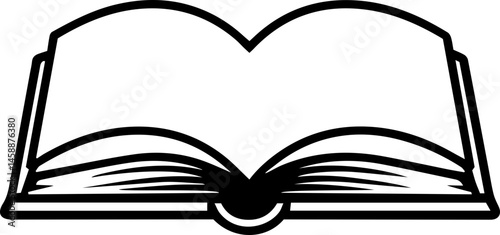 open book outline icon 