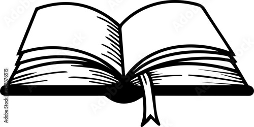 open book outline icon 