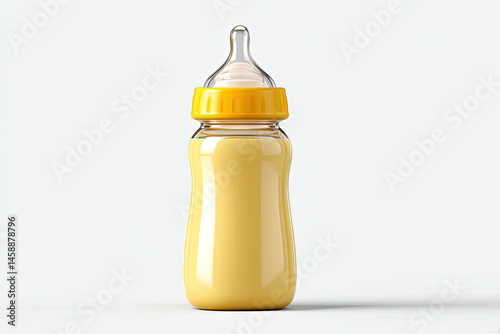 Baby bottle isolated on white background