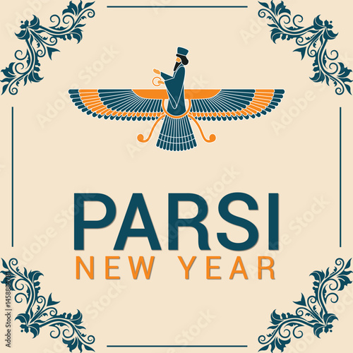 Parsi new year template banner and poster, parsi banner