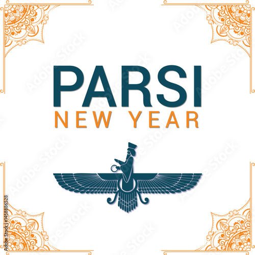 Parsi new year template banner and poster, parsi banner