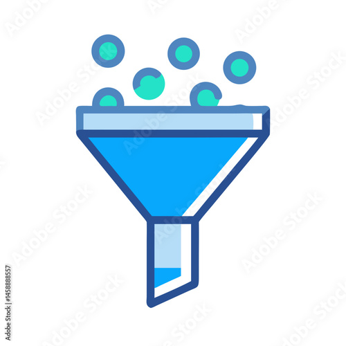 Funnel Icon Representing Lead Generation and Sales Process