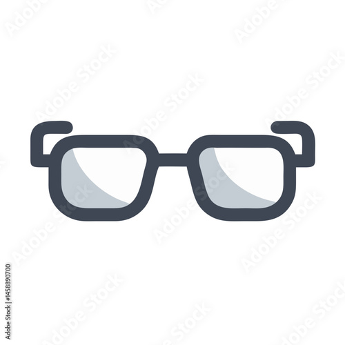 Glasses Icon Representing Eyewear and Vision Correction