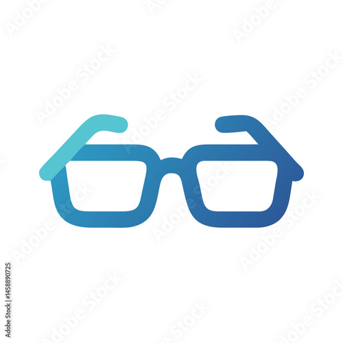 Glasses Icon Representing Eyewear and Vision Correction