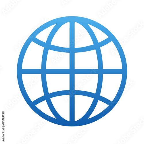 Globe Icon Representing Geography or World Map and Global Location