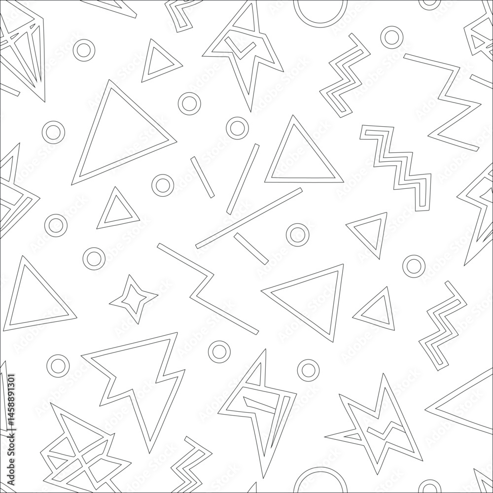 seamless pattern with doodle arrows vector