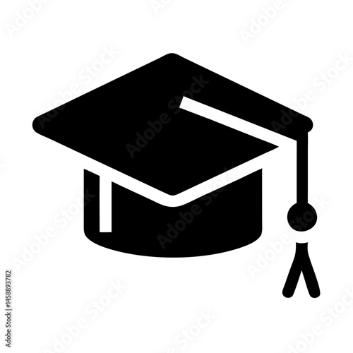 Graduation Cap Icon Representing Education and Academic Achievement