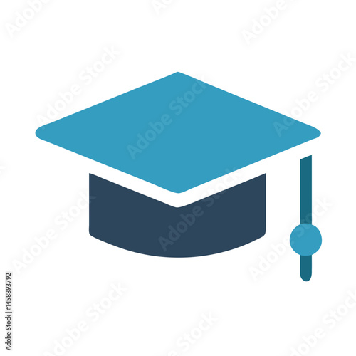 Graduation Cap Icon Representing Academic Achievement and Educational Success