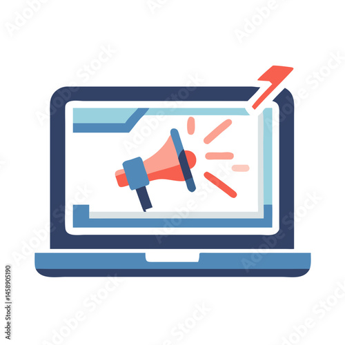 Laptop with Broken Screen Icon Representing Digital Damage or Device Malfunction