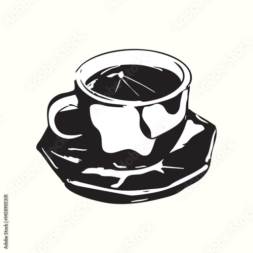Espresso Coffee Cup Illustration