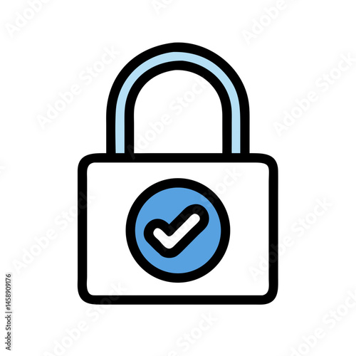 Locked Icon Representing Secured Access or Restricted Entry