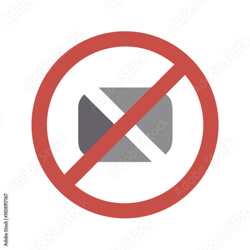 Free Download No Entry Icon Representing Restricted Access or Prohibited Area - GFXLoad
