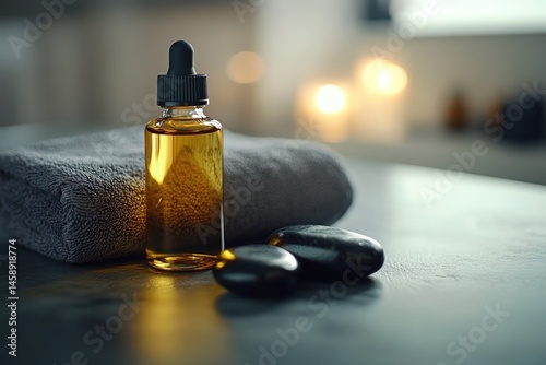 Spa essentials on a table photo