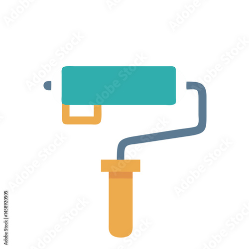 Paint Roller Tool Icon for Digital Design or Interface Customization