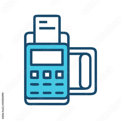 Payment Terminal Icon Representing Transaction or Point-of-Sale System