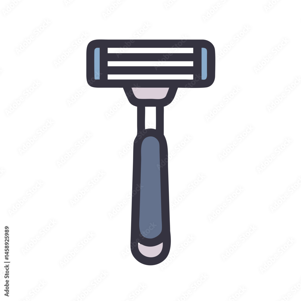 Razor Icon Representing Shaving Tool or Grooming Equipment