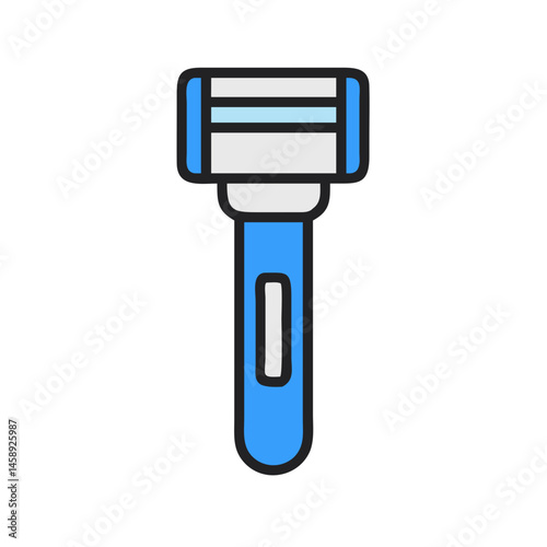 Razor Icon Representing Shaving Tool or Grooming Equipment