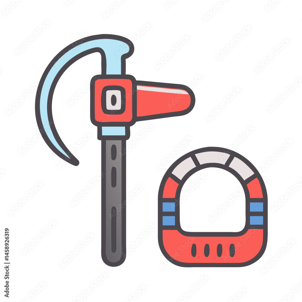 Fototapeta premium Rescue Tool Icon Representing Emergency Response or Safety Equipment