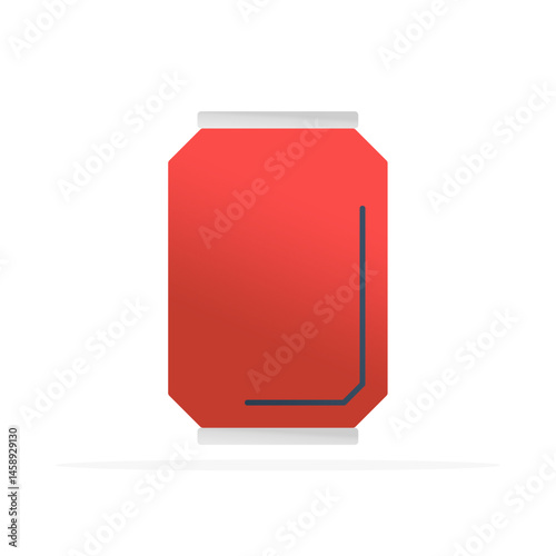 Drink can icon, colored flat vector. Modern and minimalist design.