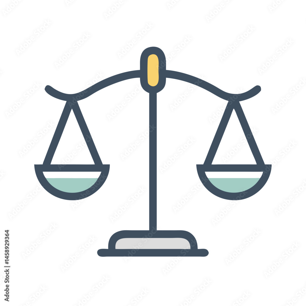 Scale Icon Representing Justice and Fairness Scale Icon Representing Justice and Fairness