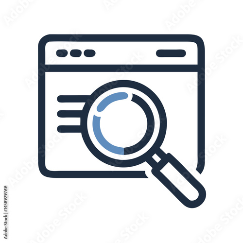 Search Icon Representing SEO Optimization and Digital Search Strategies