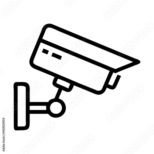 Security Camera Icon Representing Surveillance and Monitoring Systems