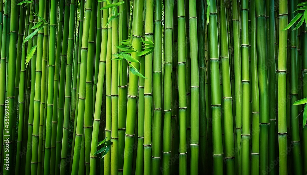 Fototapeta premium lush green bamboo background
