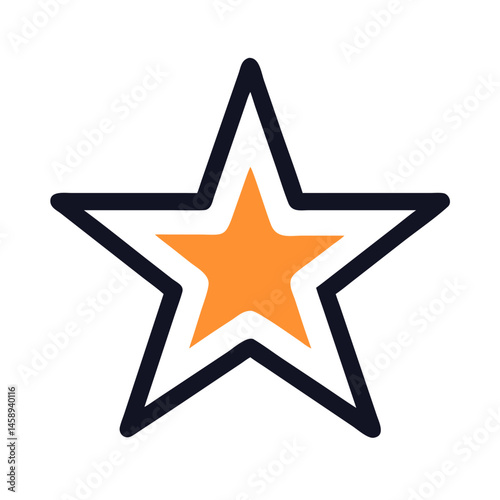 Star Icon Representing Fame or Star Power in Entertainment and Media