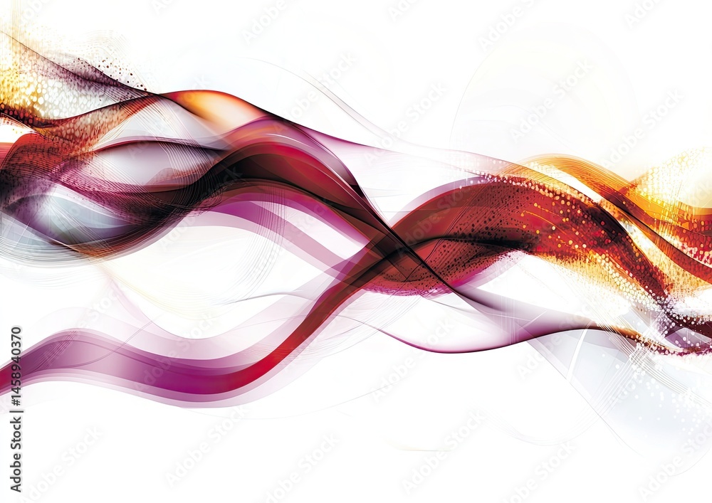 Obraz premium Abstract swirling ribbons