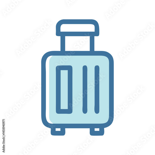 Suitcase Icon Representing Travel or Baggage and Luggage Essentials
