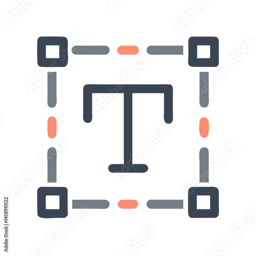 Text Typography Editor Interface Icon Representing Font Styling and Design Tools