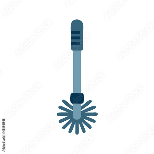 Toilet Brush Icon Representing Bathroom Cleaning and Sanitation Tool